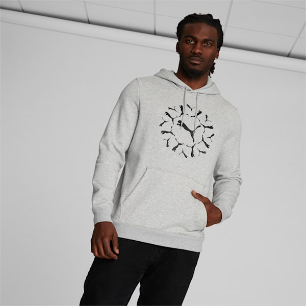Light grey puma hoodie sales